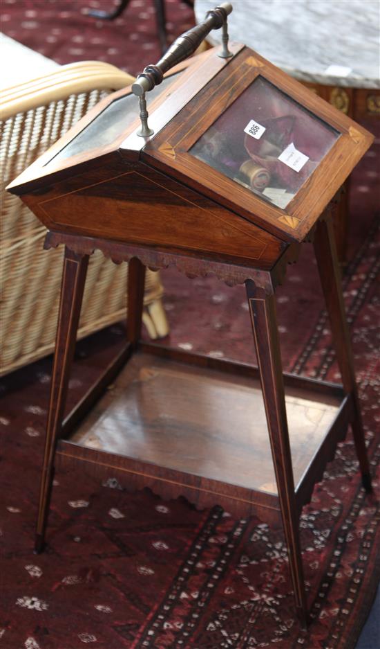 A rosewood sewing table, c.1895 h.80CM